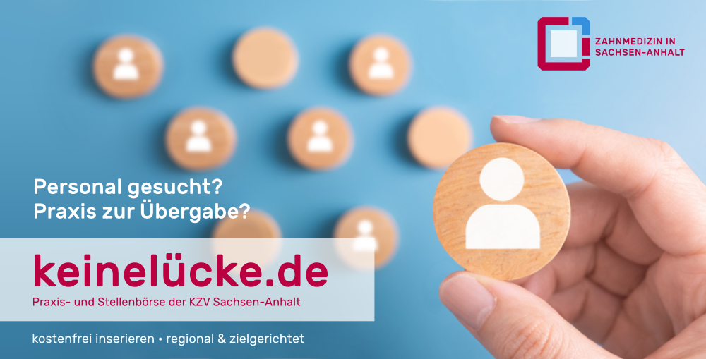 keinelücke.de – Praxis- und Stellenbörse der KZV Sachsen-Anhalt